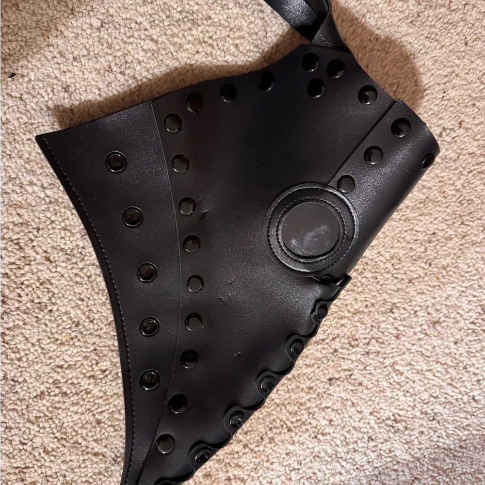 Spirit Halloween Black Plague Doctor Style Face Mask